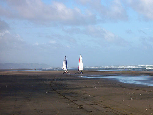 Windsailing Kariotahi Beach